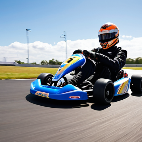 Home 9 A KartRider kart smoothly executing a gentle turn on a clean, wide practice track under a bright sky. The kart is in a controlled, subtle drift, with a focus on precision and a foundational understanding of steering and braking, rather than extreme speed. Soft motion blur suggests movement, and the overall atmosphere is one of learning and developing basic control.