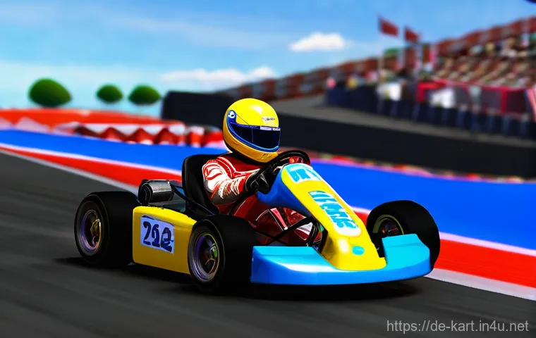 카트라이더 팀플레이 노하우 - **Prompt 1: Coordinated Team Communication in a Kart Race**
    A dynamic, wide-angle shot of a team...