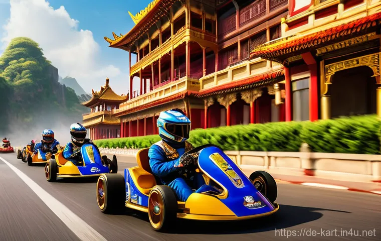 카트라이더 신규 기능 체험기 - **Prompt 1: Neo City Night Race**
    A dynamic, high-speed image of several "KartRider Rush+" karts...