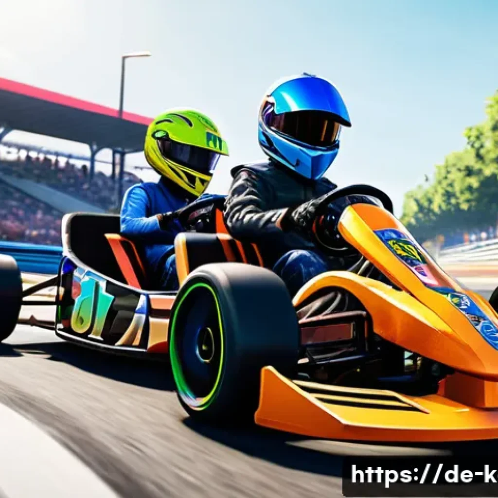 카트라이더 글로벌 서버 특징 - **Prompt 1: Vibrant Cross-Platform Kart Racing Fun**
    "A group of diverse young adults and teenag...
