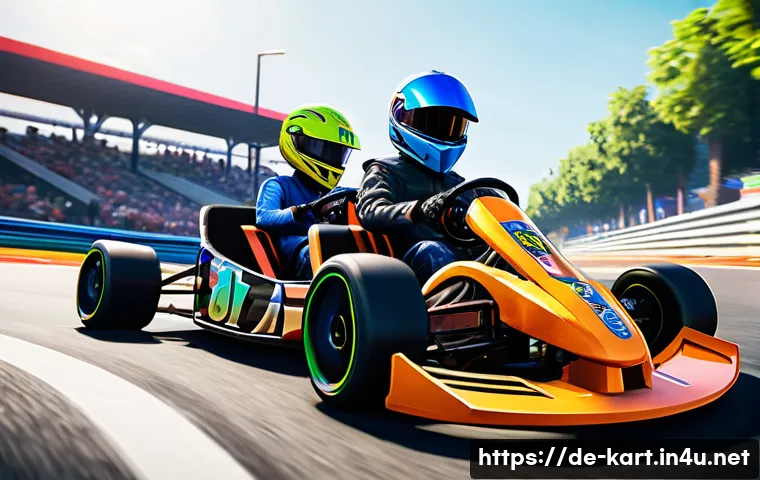 카트라이더 글로벌 서버 특징 - **Prompt 1: Vibrant Cross-Platform Kart Racing Fun**
    "A group of diverse young adults and teenag...