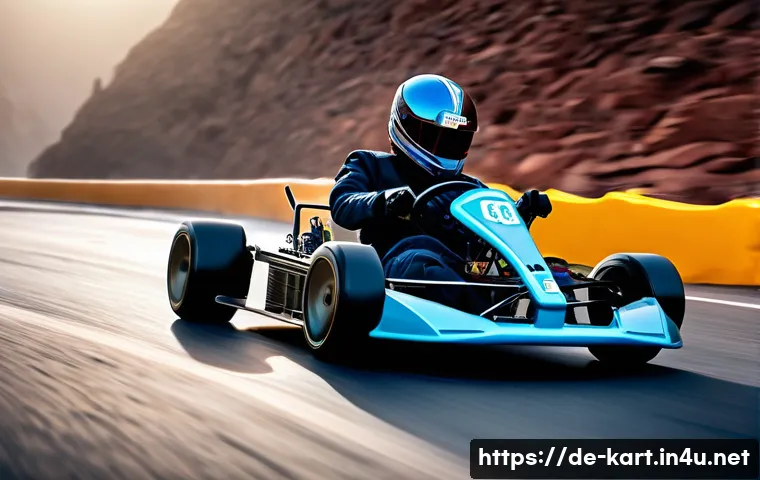 카트라이더 신규 패치 노트 - A high-speed racing kart navigating a sharp corner on the "Crystal Canyon" track, featuring rugged c...
