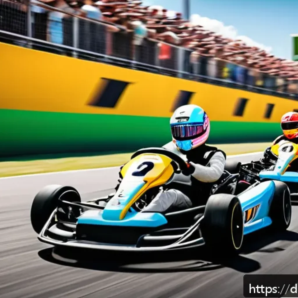 카트라이더 이벤트 보상 분석 - A dynamic and colorful kart racing scene set in a vibrant urban environment during the Speedster Cha...